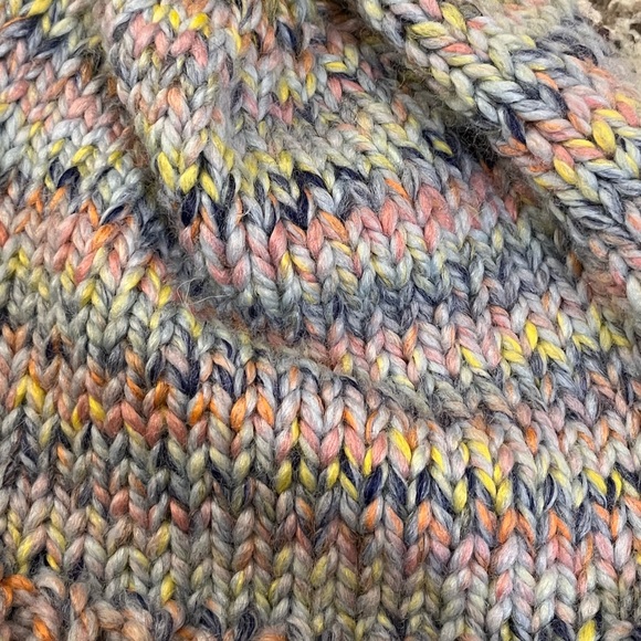 Hand Knit Chunky Hat with Pom Pom! - Picture 5 of 5